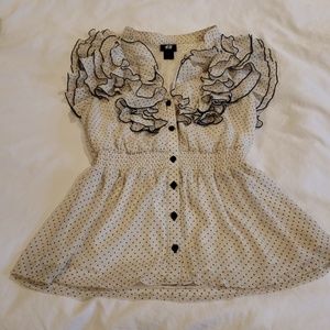 ruffle blouse